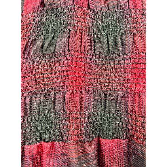 Knox Rose Shirt Dress Womens Red Black Plaid Button Up Size 2XL Long Sleeves‎ - Picture 6 of 8